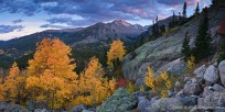 longs peak, autumn, panoramic